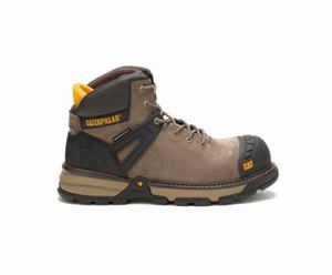 Caterpillar Excavator Superlite Waterproof Nano Toe Erkek Güvenlik Botu Kahverengi | 64752BTLJ