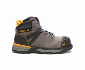 Caterpillar Excavator Superlite Waterproof Nano Toe Erkek Güvenlik Botu Gri | 69457QKXN