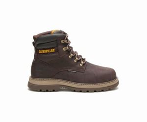 Caterpillar Fairbanks 6" Waterproof Steel Toe Erkek Güvenlik Botu Kahverengi | 42957BDRW