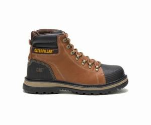 Caterpillar Foxfield Steel Toe Erkek Güvenlik Botu Kahverengi | 51089XRZY