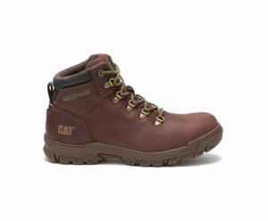 Caterpillar Mae Steel Toe Waterproof Kadın Güvenlik Botu Kahverengi | 02654NDRS