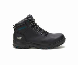 Caterpillar Mae Steel Toe Waterproof Kadın Güvenlik Botu Siyah | 76184MBIP