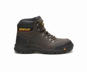 Caterpillar Outline Steel Toe Erkek Güvenlik Botu Koyu Gri | 26710HJZI