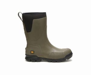 Caterpillar Stormers 11" Steel Toe Erkek Iş Botu Zeytin Yeşili | 97825USBQ