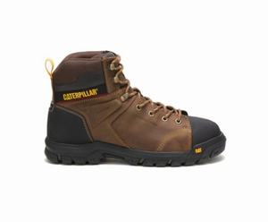 Caterpillar Wellspring Waterproof Metatarsal Guard Steel Toe Erkek Güvenlik Botu Kahverengi | 03698