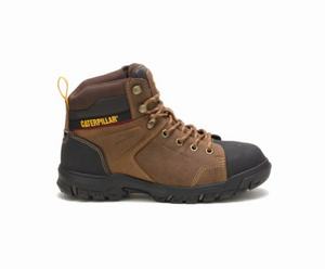 Caterpillar Wellspring Waterproof Metatarsal Guard Steel Toe Kadın Güvenlik Botu Kahverengi | 34150